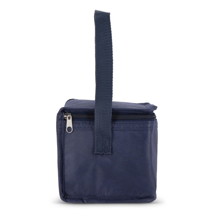 Bolsa nevera con forro de aluminio en el interior para 6 latas color azul oscuro quinta vista Bolsa nevera con forro de aluminio en el interior para 6 latas color azul oscuro quinta vista