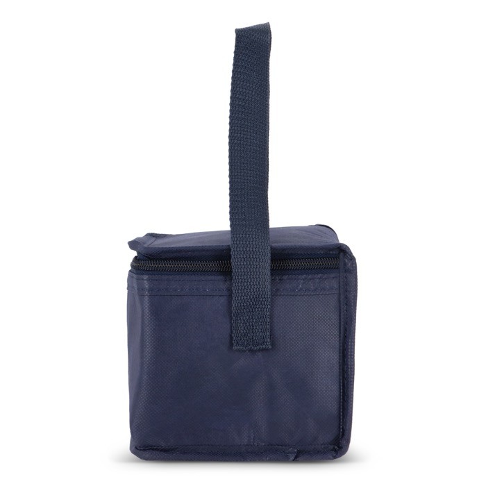 Bolsa nevera con forro de aluminio en el interior para 6 latas color azul oscuro sexta vista Bolsa nevera con forro de aluminio en el interior para 6 latas color azul oscuro sexta vista