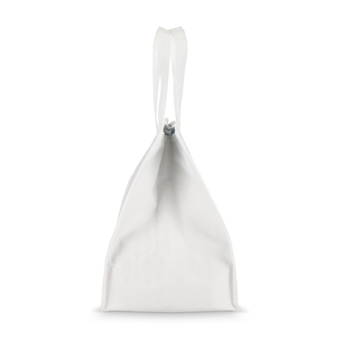 Bolsa nevera grande para llevar con forro de aluminio en el interior color blanco quinta vista Bolsa nevera grande para llevar con forro de aluminio en el interior color blanco quinta vista