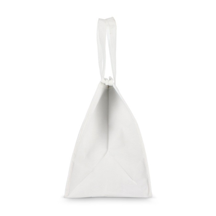 Bolsa nevera grande para llevar con forro de aluminio en el interior color blanco sexta vista Bolsa nevera grande para llevar con forro de aluminio en el interior color blanco sexta vista