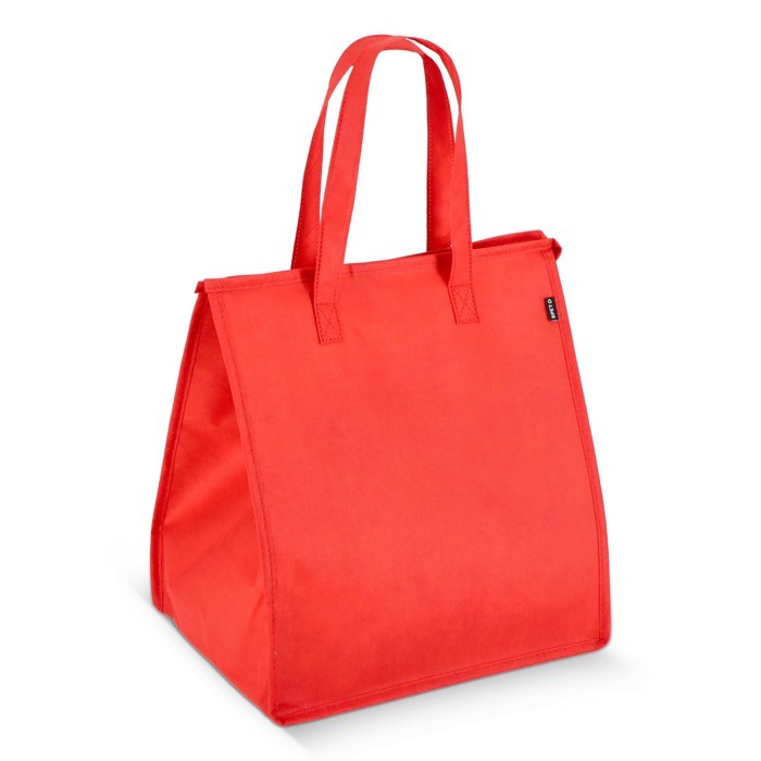 Bolsa nevera grande para llevar con forro de aluminio en el interior color rojo Bolsa nevera grande para llevar con forro de aluminio en el interior color rojo