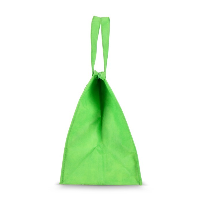 Bolsa nevera grande para llevar con forro de aluminio en el interior color verde lima quinta vista Bolsa nevera grande para llevar con forro de aluminio en el interior color verde lima quinta vista
