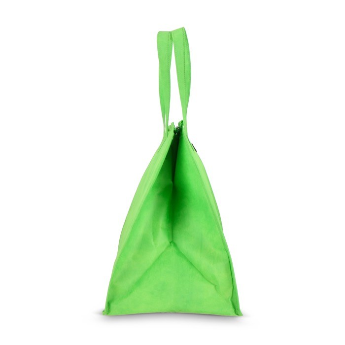 Bolsa nevera grande para llevar con forro de aluminio en el interior color verde lima sexta vista Bolsa nevera grande para llevar con forro de aluminio en el interior color verde lima sexta vista