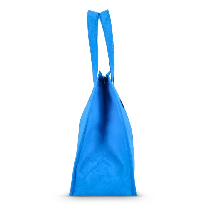 Bolsa nevera pequeña para llevar con forro de aluminio en el interior color azul claro quinta vista Bolsa nevera pequeña para llevar con forro de aluminio en el interior color azul claro quinta vista