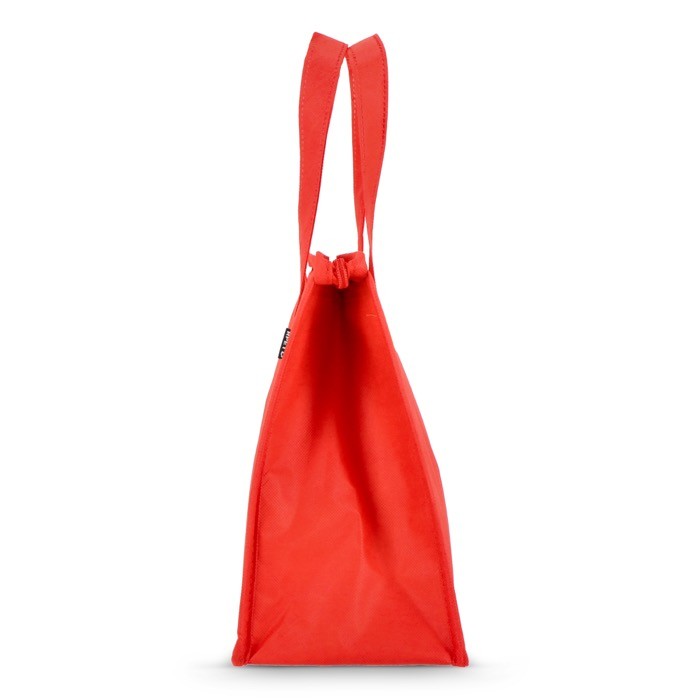 Bolsa nevera pequeña para llevar con forro de aluminio en el interior color rojo sexta vista Bolsa nevera pequeña para llevar con forro de aluminio en el interior color rojo sexta vista
