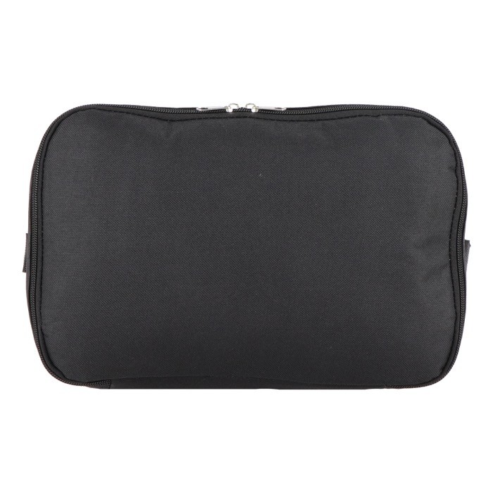 Bolsa nevera de doble compartimiento y bolsillo frontal 12L color negro octava vista Bolsa nevera de doble compartimiento y bolsillo frontal 12L color negro octava vista