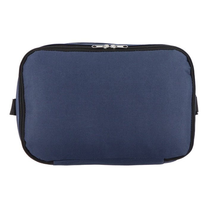 Bolsa nevera de doble compartimiento y bolsillo frontal 12L color azul oscuro octava vista Bolsa nevera de doble compartimiento y bolsillo frontal 12L color azul oscuro octava vista