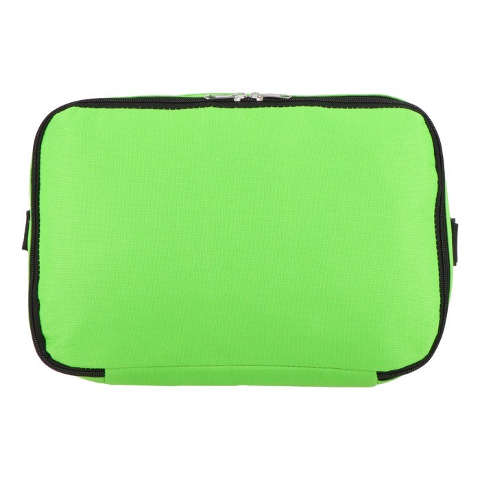 Bolsa nevera de doble compartimiento y bolsillo frontal 12L color verde lima octava vista Bolsa nevera de doble compartimiento y bolsillo frontal 12L color verde lima octava vista