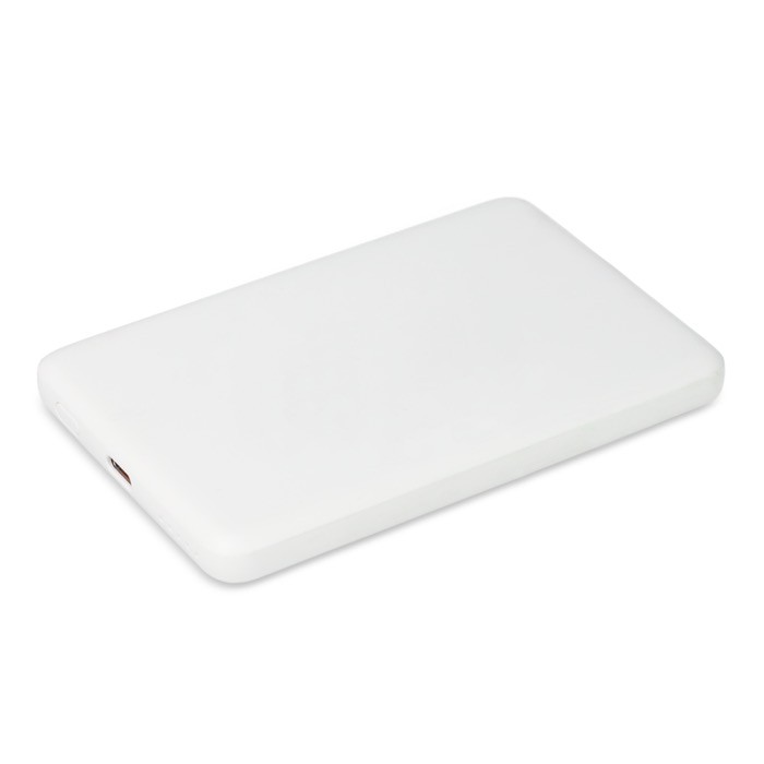 Batería externa ideal para viajes y uso diario 5.000 mAh color blanco