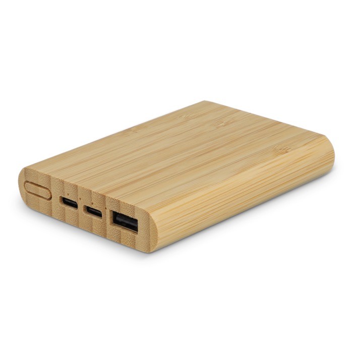 Powerbank de bambú sostenible con certificación FSC 5.000 mAh color natural