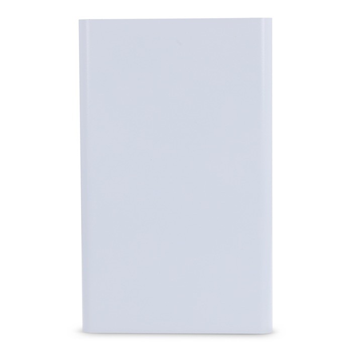 Batería portátil de aluminio reciclado en distintos colores 4.000 mAh color blanco segunda vista