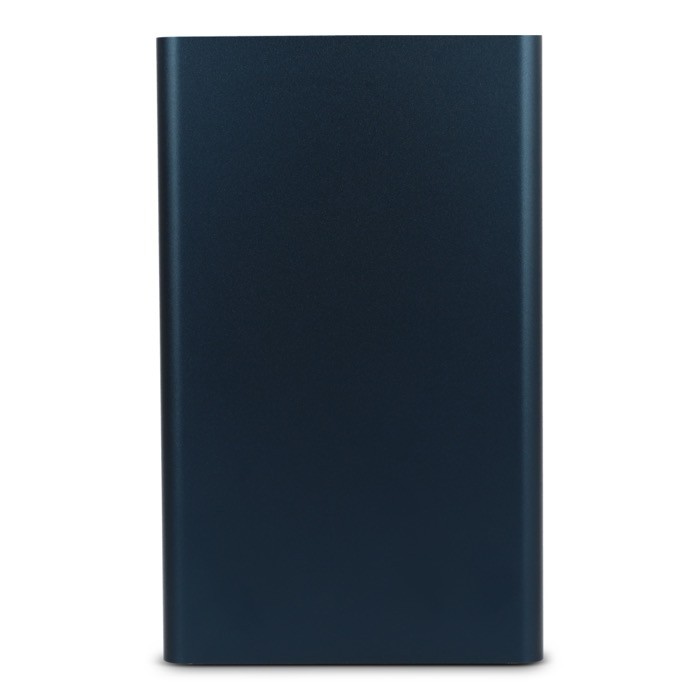 Batería portátil de aluminio reciclado en distintos colores 4.000 mAh color azul oscuro segunda vista