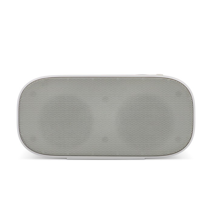 Altavoz personalizable resistente al agua y 5 horas de reproducción color gris segunda vista Altavoz personalizable resistente al agua y 5 horas de reproducción color gris segunda vista