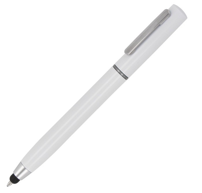 Bolígrafo multifuncional con un kit de limpieza electrónica color blanco Bolígrafo multifuncional con un kit de limpieza electrónica color blanco