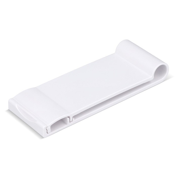 Soporte de teléfono plegable portátil para personalizar color blanco segunda vista Soporte de teléfono plegable portátil para personalizar color blanco segunda vista