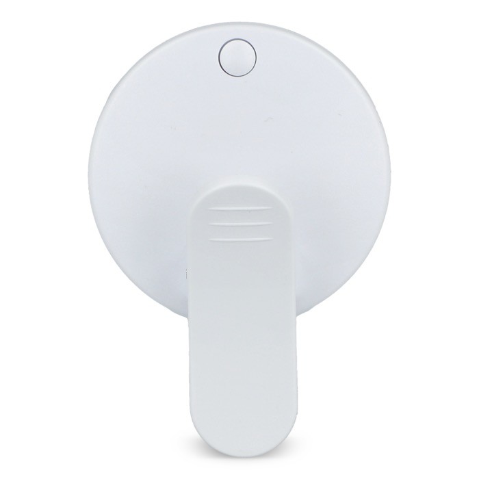 Luz portátil con 3 distintos ajustes de luz para enganchar en el móvil color blanco cuarta vista