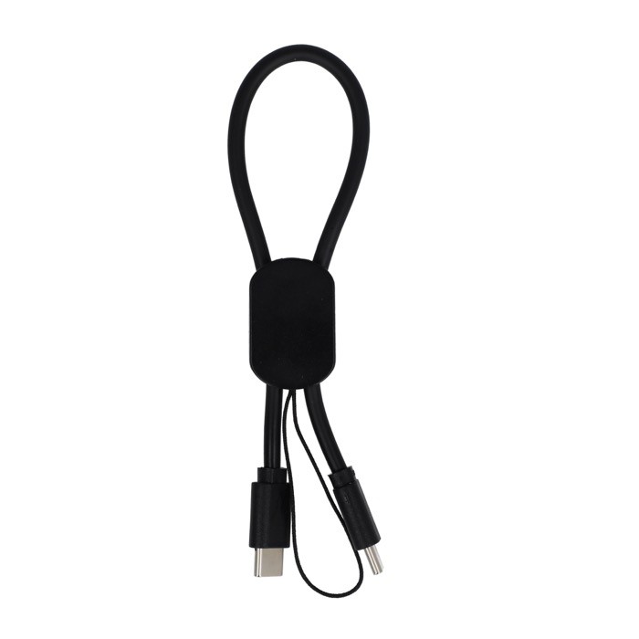 Cable de carga compacto y personalizable ideal para transportarlo 60 W color negro segunda vista