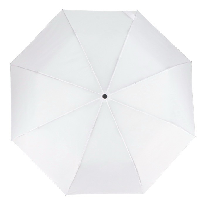 Paraguas plegable resistente al viento con funda a juego Ø98 color blanco tercera vista