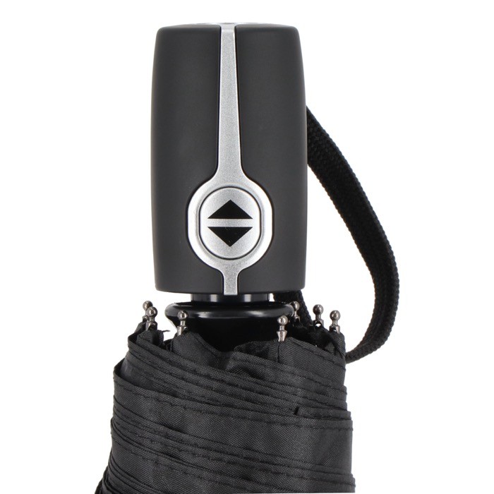 Paraguas plegable resistente al viento con funda a juego Ø98.5 color negro septima vista