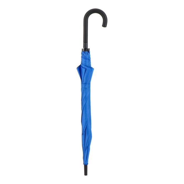 Paraguas de varios colores con mango curvado negro Ø105 color azul quinta vista Paraguas de varios colores con mango curvado negro Ø105 color azul quinta vista