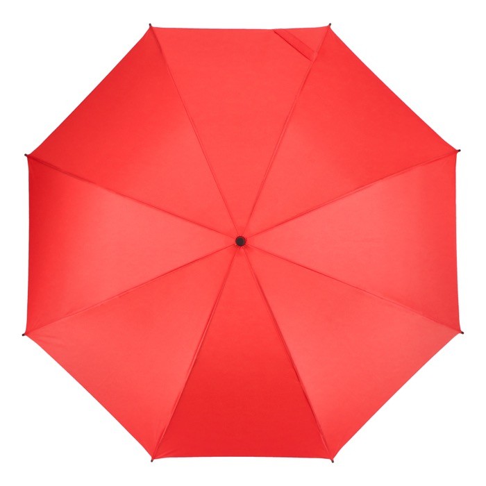 Paraguas de varios colores con mango curvado negro Ø105 color rojo tercera vista Paraguas de varios colores con mango curvado negro Ø105 color rojo tercera vista