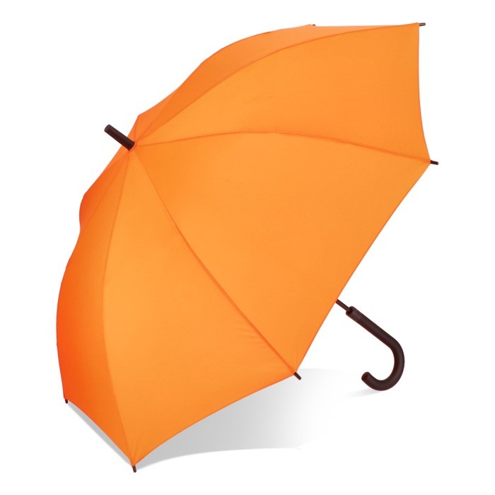 Paraguas de varios colores con mango curvado negro Ø105 color naranja Paraguas de varios colores con mango curvado negro Ø105 color naranja