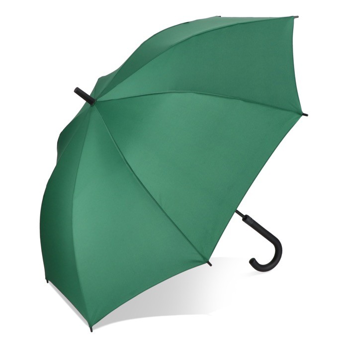 Paraguas de varios colores con mango curvado negro Ø105 color verde oscuro Paraguas de varios colores con mango curvado negro Ø105 color verde oscuro