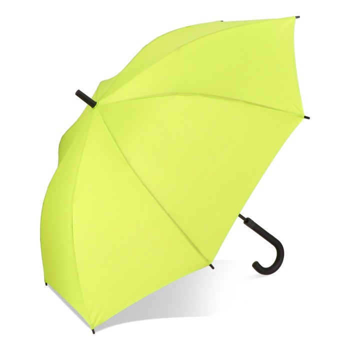 Paraguas de varios colores con mango curvado negro Ø105 color verde lima Paraguas de varios colores con mango curvado negro Ø105 color verde lima