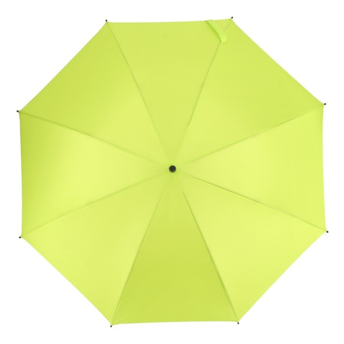 Paraguas de varios colores con mango curvado negro Ø105 color verde lima tercera vista Paraguas de varios colores con mango curvado negro Ø105 color verde lima tercera vista