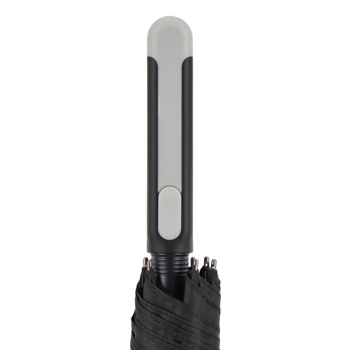 Clásico paraguas con un mango ergonómico para mejor agarre Ø105 color negro septima vista Clásico paraguas con un mango ergonómico para mejor agarre Ø105 color negro septima vista