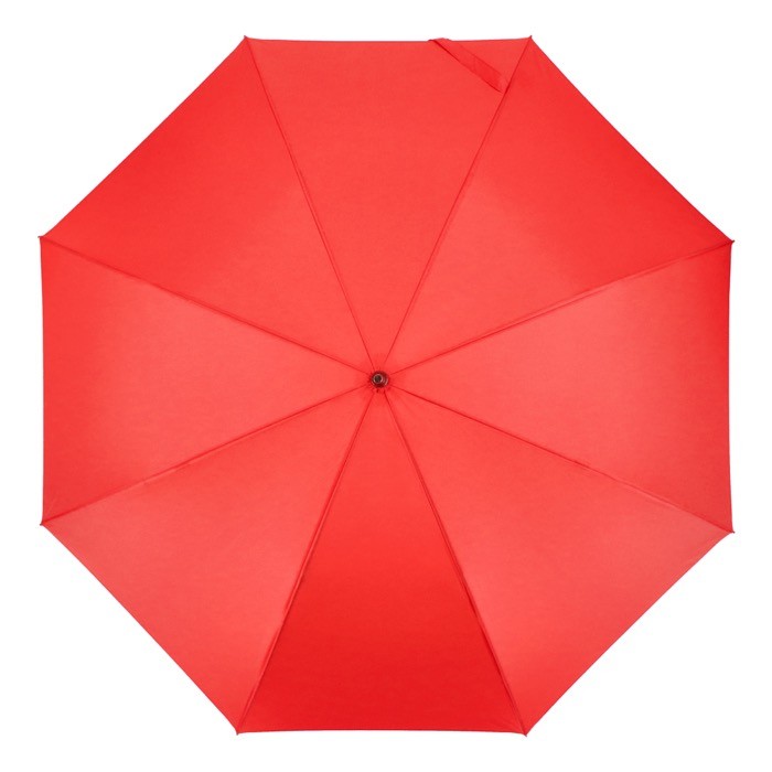Clásico paraguas con un mango ergonómico para mejor agarre Ø105 color rojo quinta vista Clásico paraguas con un mango ergonómico para mejor agarre Ø105 color rojo quinta vista