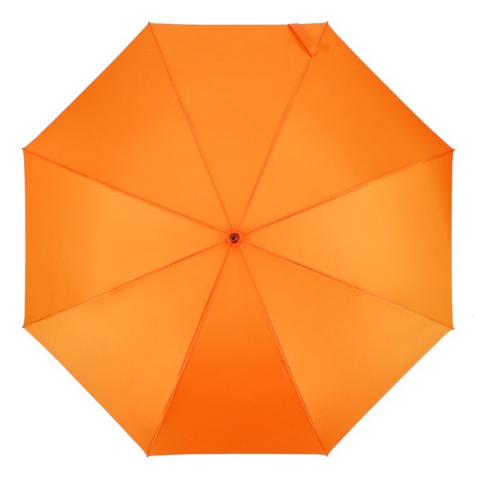 Clásico paraguas con un mango ergonómico para mejor agarre Ø105 color naranja quinta vista Clásico paraguas con un mango ergonómico para mejor agarre Ø105 color naranja quinta vista