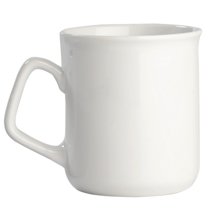 Taza de porcelana blanca con borde redondo y capacidad de 280ml color blanco segunda vista Taza de porcelana blanca con borde redondo y capacidad de 280ml color blanco segunda vista