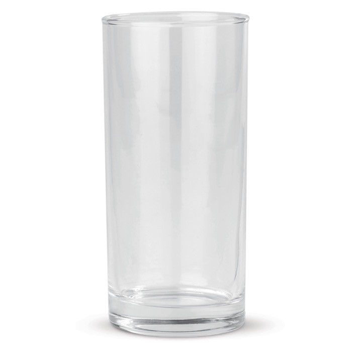 Vaso de vidrio apto para lavavajillas con capacidad de 270ml color transparente segunda vista