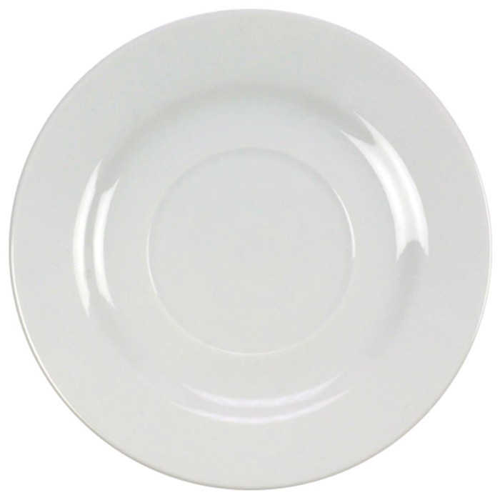 Taza para café con platillo de porcelana para espresso 160ml color blanco segunda vista