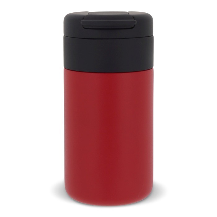 Botella térmica de doble pared con tapa abatible 250ml color rojo oscuro