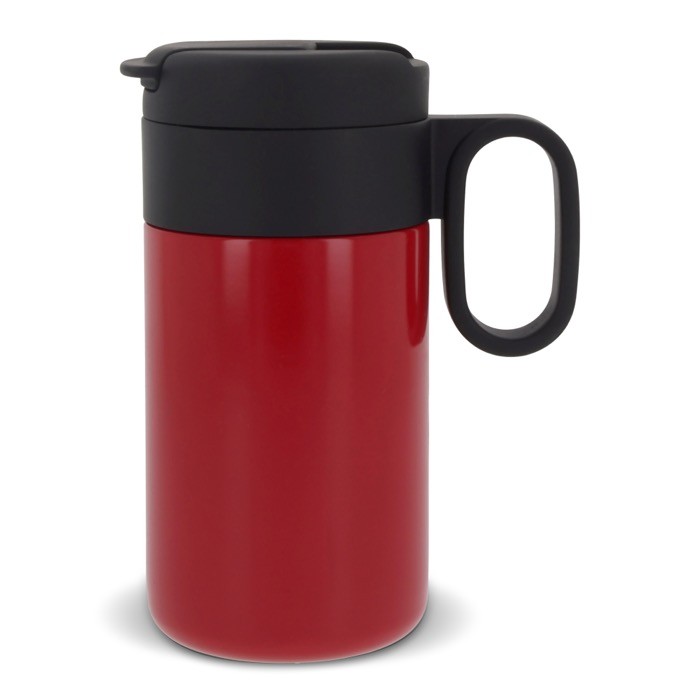 Botella de acero inoxidable con tapa que sirve como taza 250ml color rojo Botella de acero inoxidable con tapa que sirve como taza 250ml color rojo