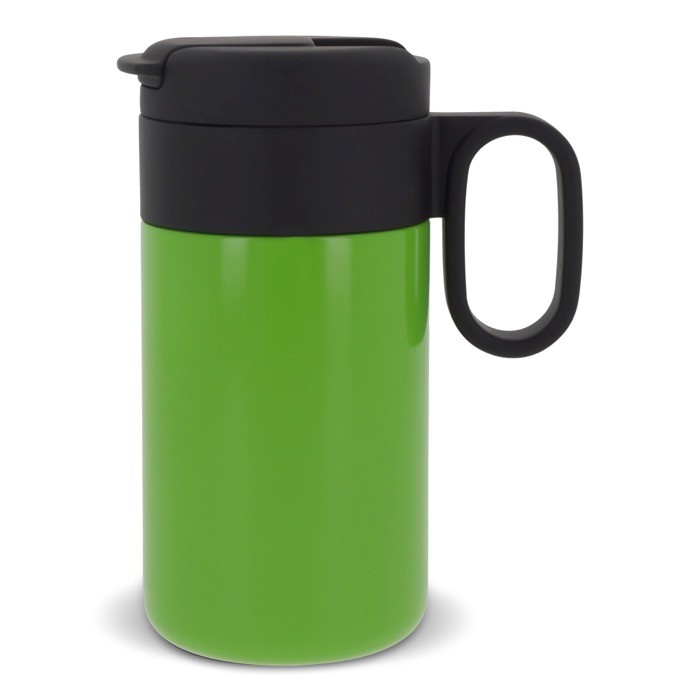 Botella de acero inoxidable con tapa que sirve como taza 250ml color verde lima Botella de acero inoxidable con tapa que sirve como taza 250ml color verde lima