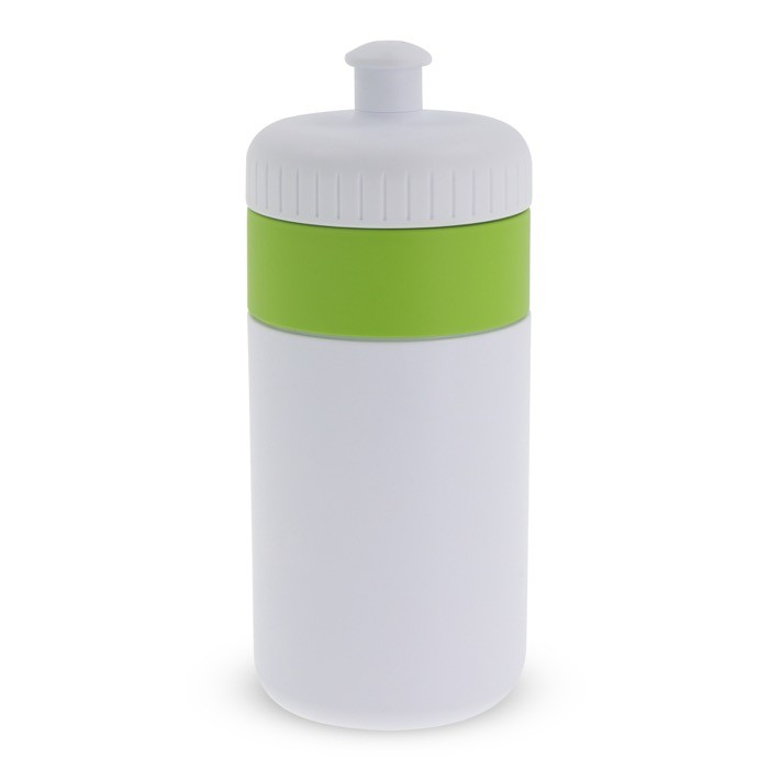 Botella deportiva libre de BPA con detalle a color 500ml color verde claro segunda vista