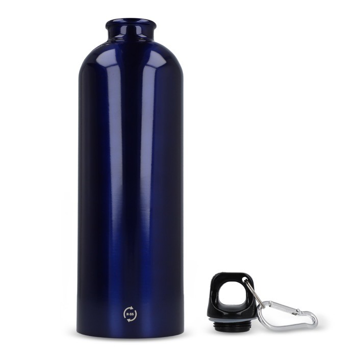 Botella de acero inoxidable reciclado de colores metalizados 750ml color blanco quinta vista Botella de acero inoxidable reciclado de colores metalizados 750ml color blanco quinta vista