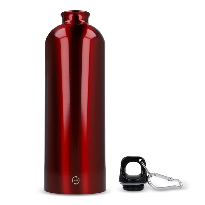 Botella de acero inoxidable reciclado de colores metalizados 750ml color blanco quinta vista Botella de acero inoxidable reciclado de colores metalizados 750ml color blanco quinta vista