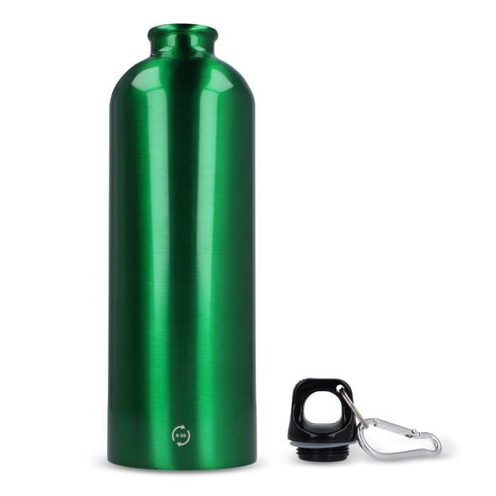 Botella de acero inoxidable reciclado de colores metalizados 750ml color blanco quinta vista Botella de acero inoxidable reciclado de colores metalizados 750ml color blanco quinta vista