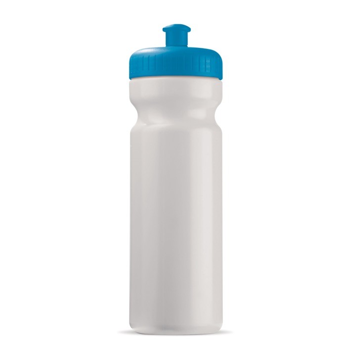 Bidón deportivo de plástico libre de BPA y 100% antigoteo 750ml color azul claro Bidón deportivo de plástico libre de BPA y 100% antigoteo 750ml color azul claro