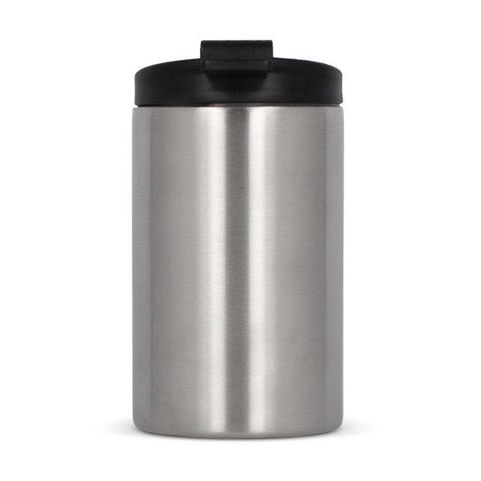 Vaso take away antifugas de acero inoxidable a colores de 200ml color plateado segunda vista