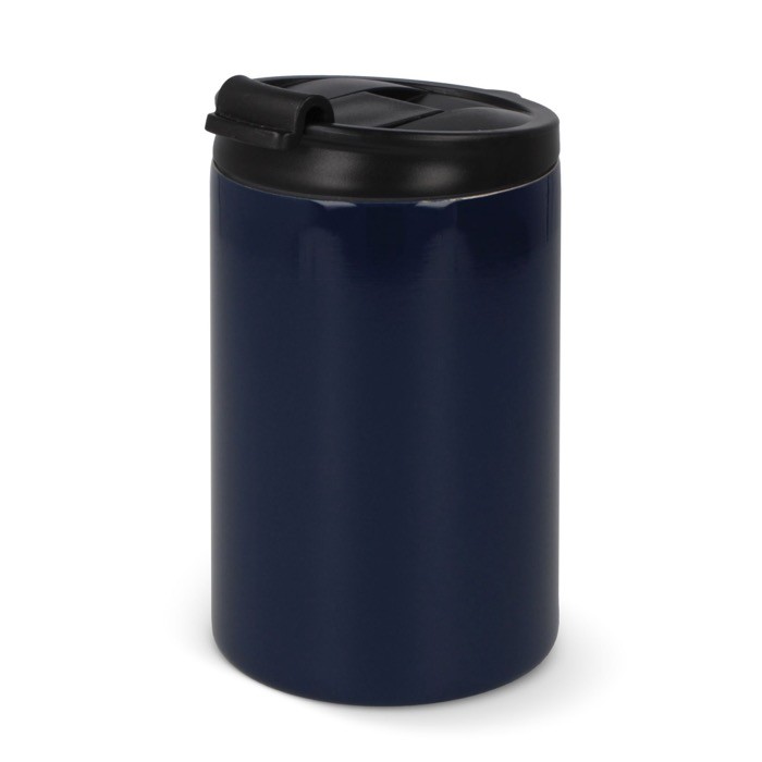 Vaso take away antifugas de acero inoxidable a colores de 200ml color azul oscuro