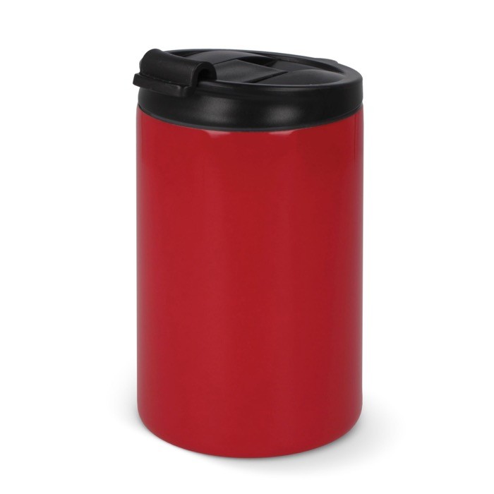 Vaso take away antifugas de acero inoxidable a colores de 200ml color rojo