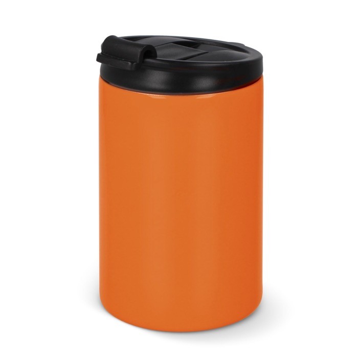 Vaso take away antifugas de acero inoxidable a colores de 200ml color naranja