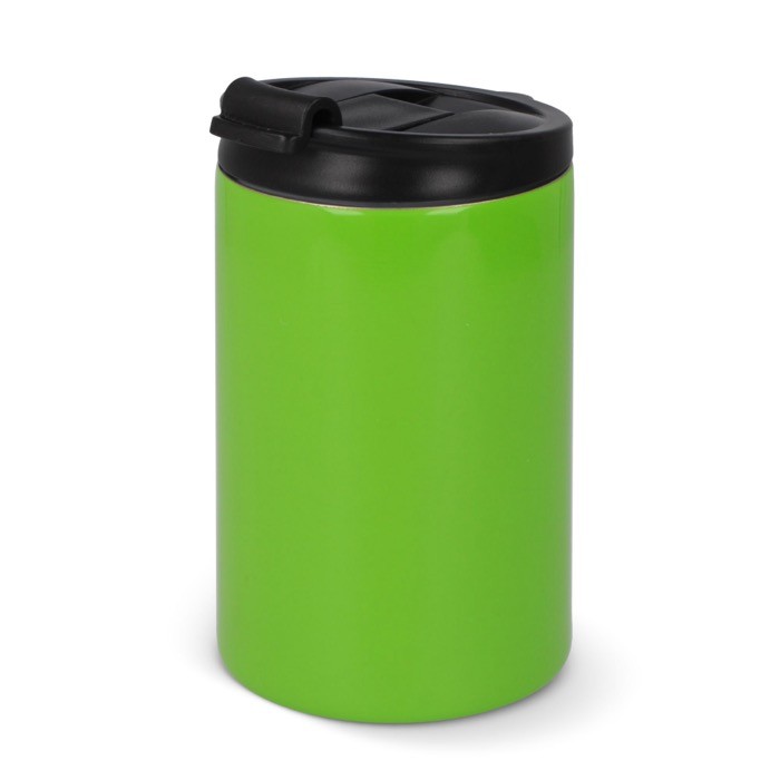 Vaso take away antifugas de acero inoxidable a colores de 200ml color verde lima