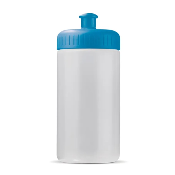 Bidón deportivo de bioplástico y libre de BPA hecho en EU 500ml color azul claro transparente Bidón deportivo de bioplástico y libre de BPA hecho en EU 500ml color azul claro transparente