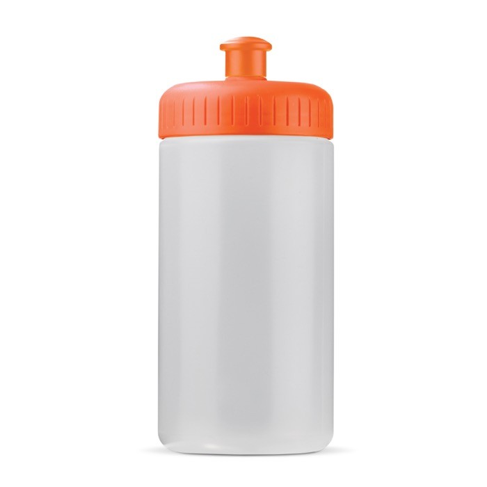 Bidón deportivo de bioplástico y libre de BPA hecho en EU 500ml color naranja transparente Bidón deportivo de bioplástico y libre de BPA hecho en EU 500ml color naranja transparente